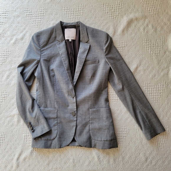 Sunday Best by Aritzia Wool Blend Casual Business Everyday Button-up Blazer - Picture 1 of 11